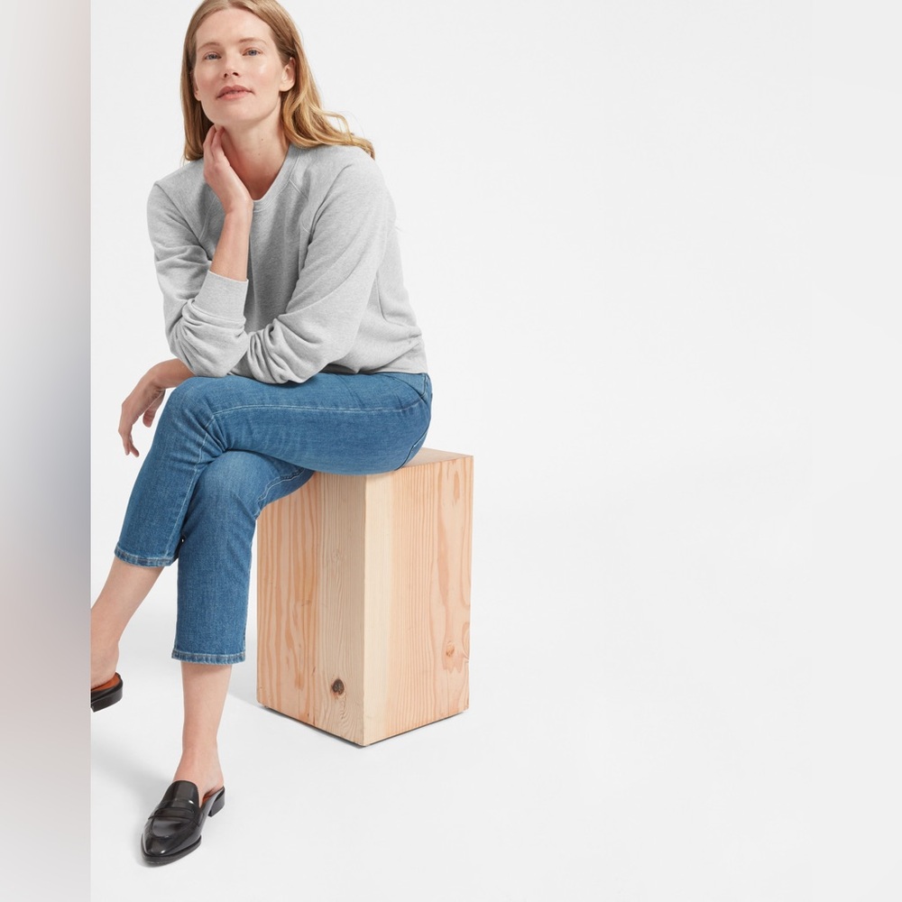Everlane The Slim Classic French Terry Crew Size M - Picture 4 of 10
